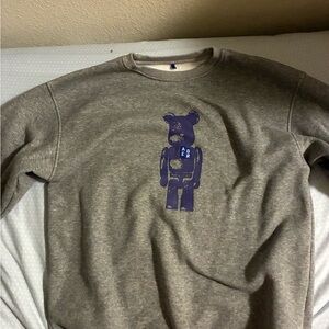 Ader Error x Teddy Bear 2020 Fall Winter Grey Sweatshirt Men's Size A2